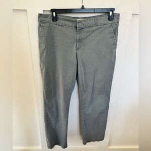 GAP Gray Straight Leg khaki cotton blend Pants women’s size 14